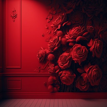 8 صور خلفيات حمراء بالورود 4