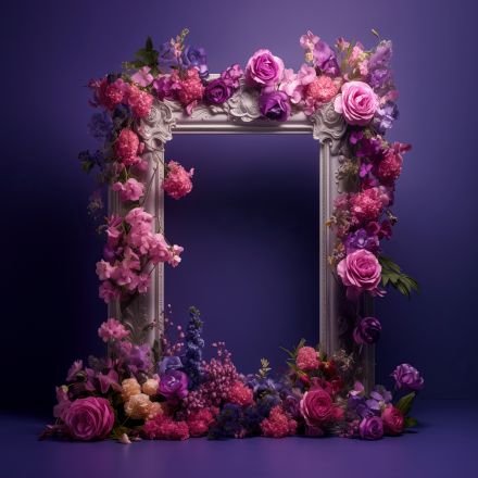 90 صورة خلفية اطار ورود 3