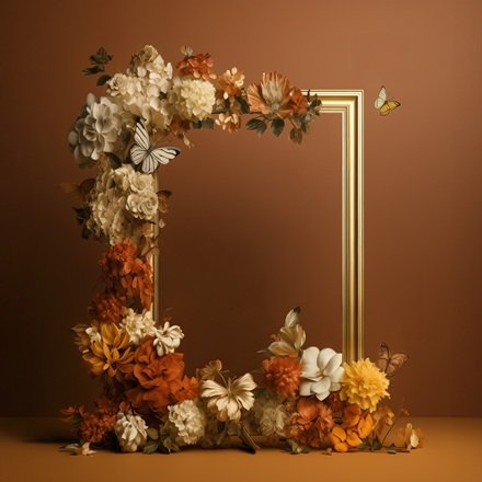 90 صورة خلفية اطار ورود