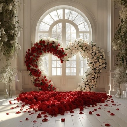 55 صورة للزفاف قلب حب