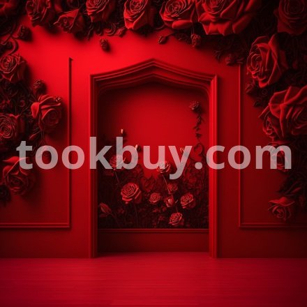 8 صور خلفيات حمراء بالورود