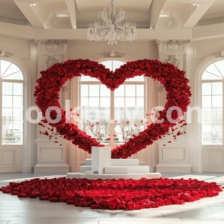 55 صورة للزفاف قلب حب