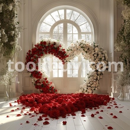 55 صورة للزفاف قلب حب
